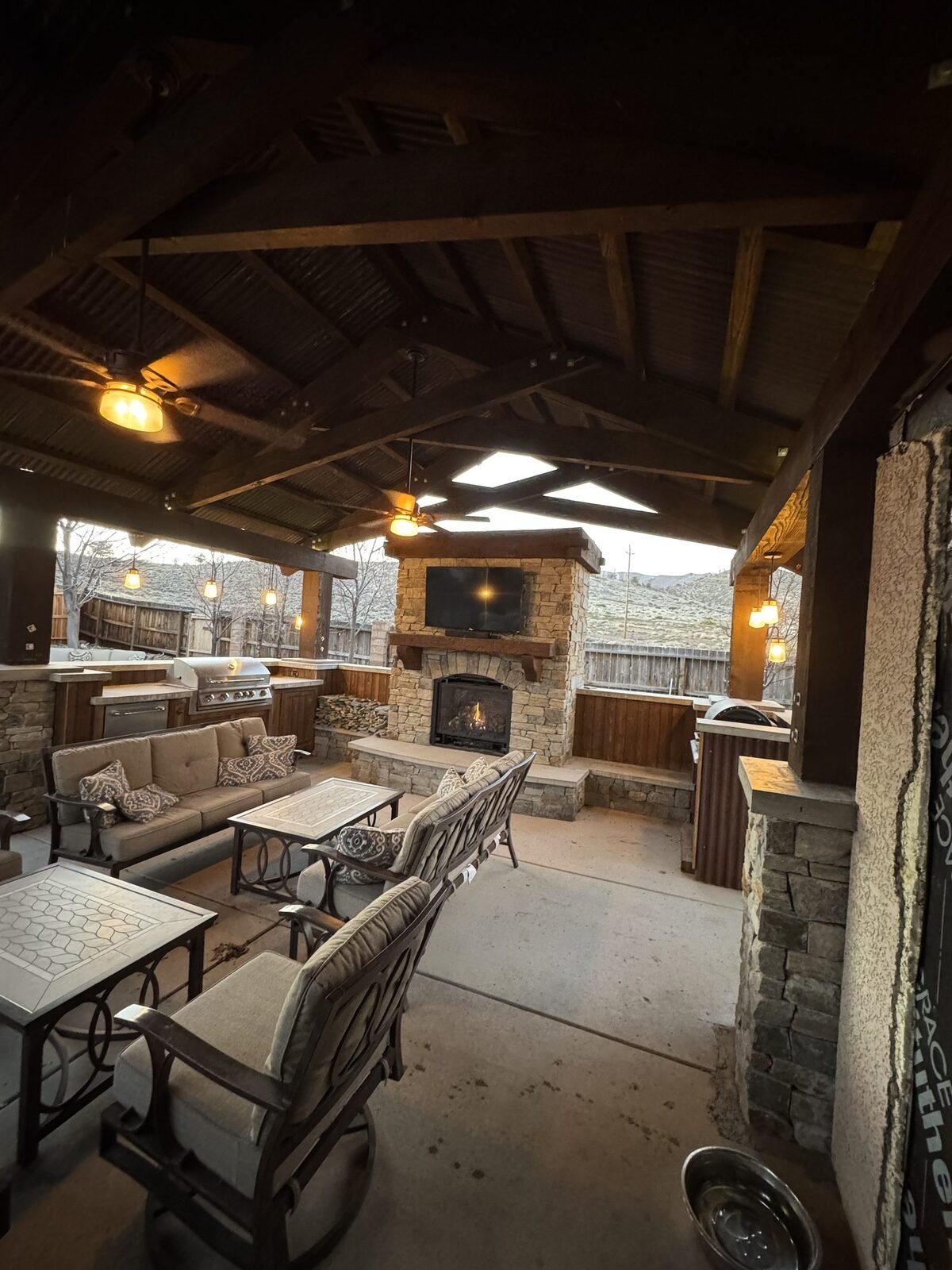 Custom outdoor living build Reno NV by RCV Construction
