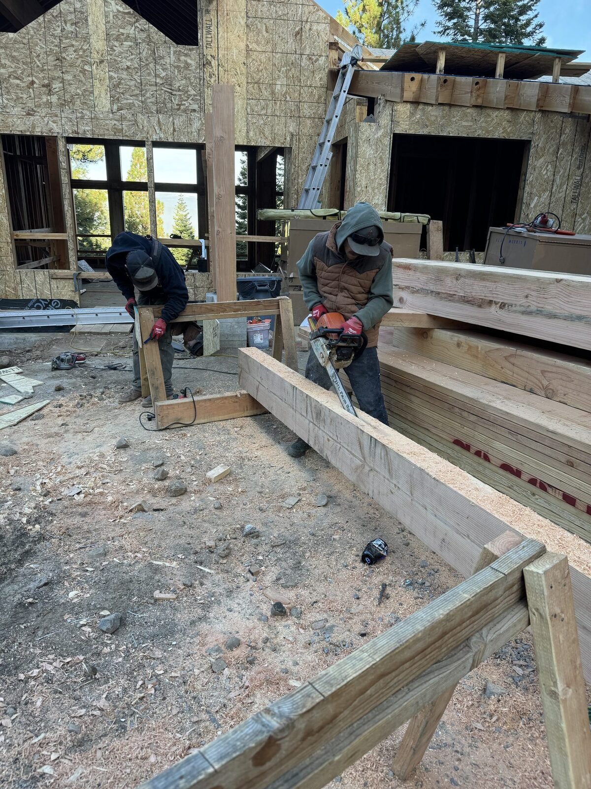 Custom timberwork in Truckee, CA by RCV Construction — project photo 13 of 24